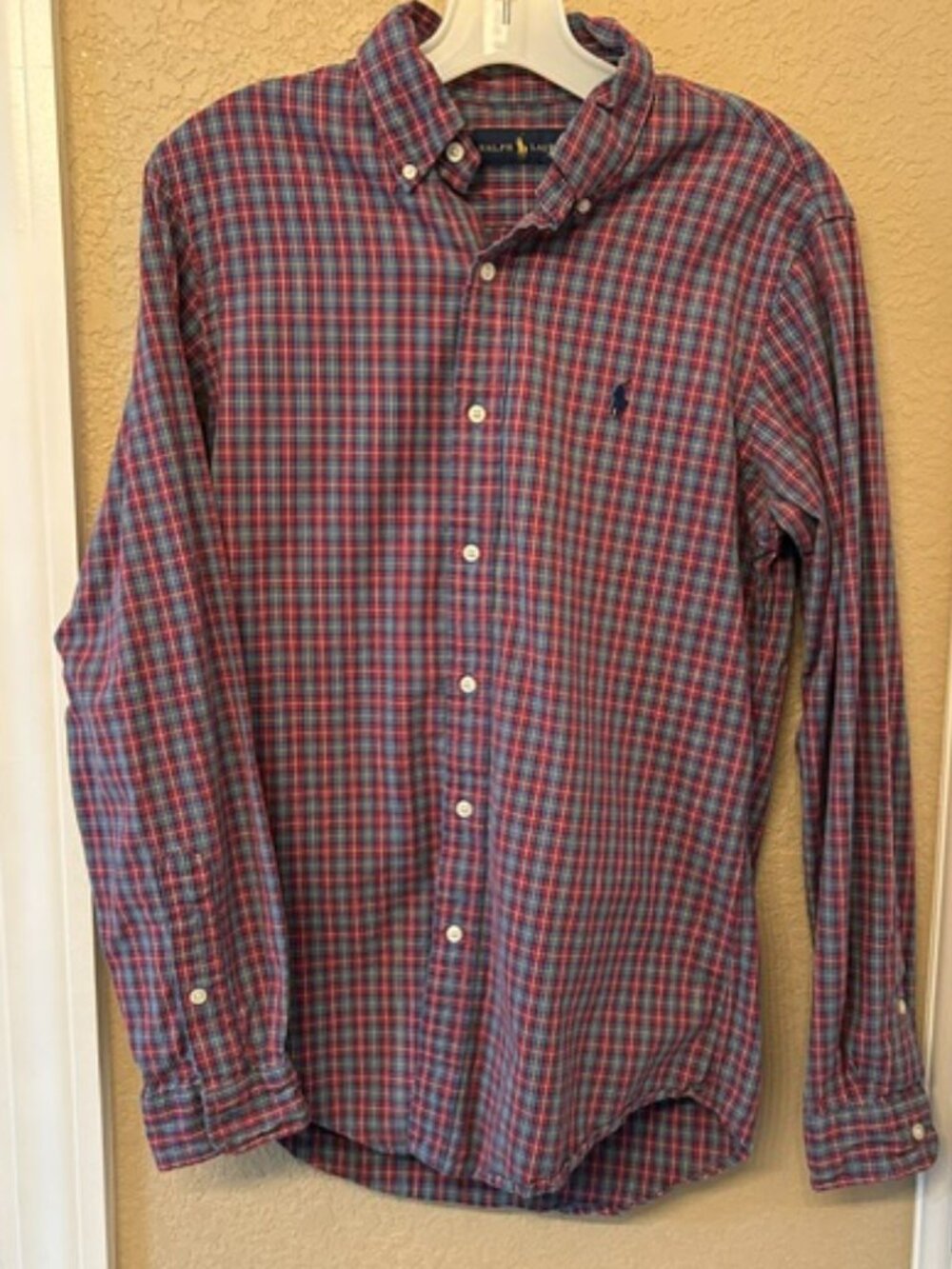 Men’s Ralph Lauren Plaid Button Down Long Sleeve Shirt